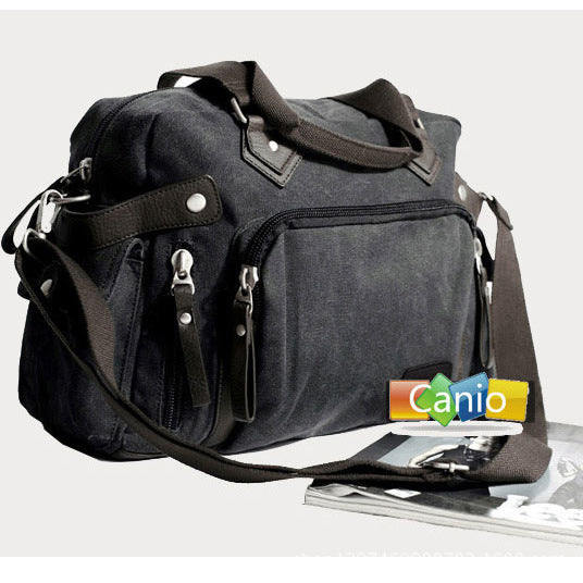 large men's canvas shoulder bag, view 4 - MRSLM