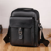 men's small pu leather messenger bag, view 4 - MRSLM