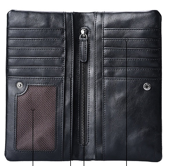 men's long zipper wallet, view 5 - MRSLM