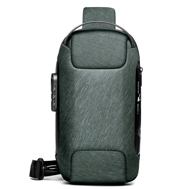 men's Oxford cloth chest bag, view 6 - MRSLM