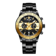 men's leather strap mechanical watch, view 3 - MRSLM