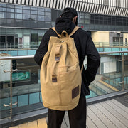 canvas school backpack, view 5 - MRSLM
