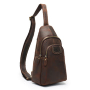 retro leather men's messenger bag - MRSLM