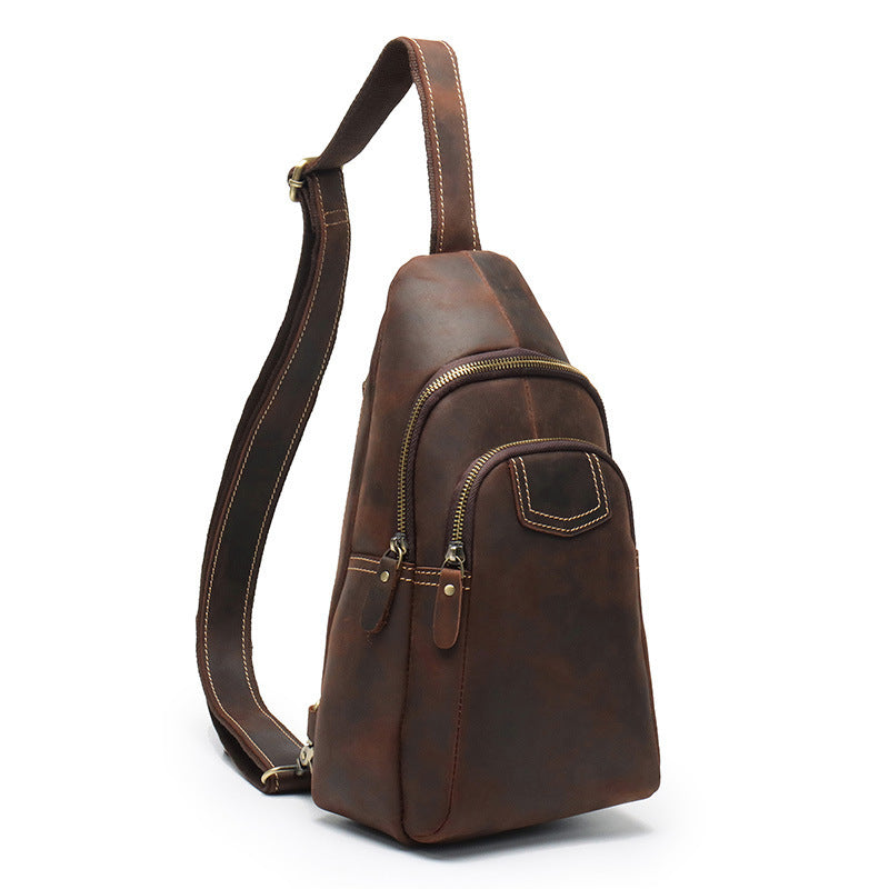 retro leather men's messenger bag - MRSLM