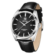 simple quartz leather watch - MRSLM