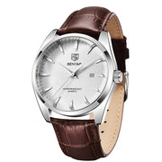 simple quartz leather watch, view 3 - MRSLM