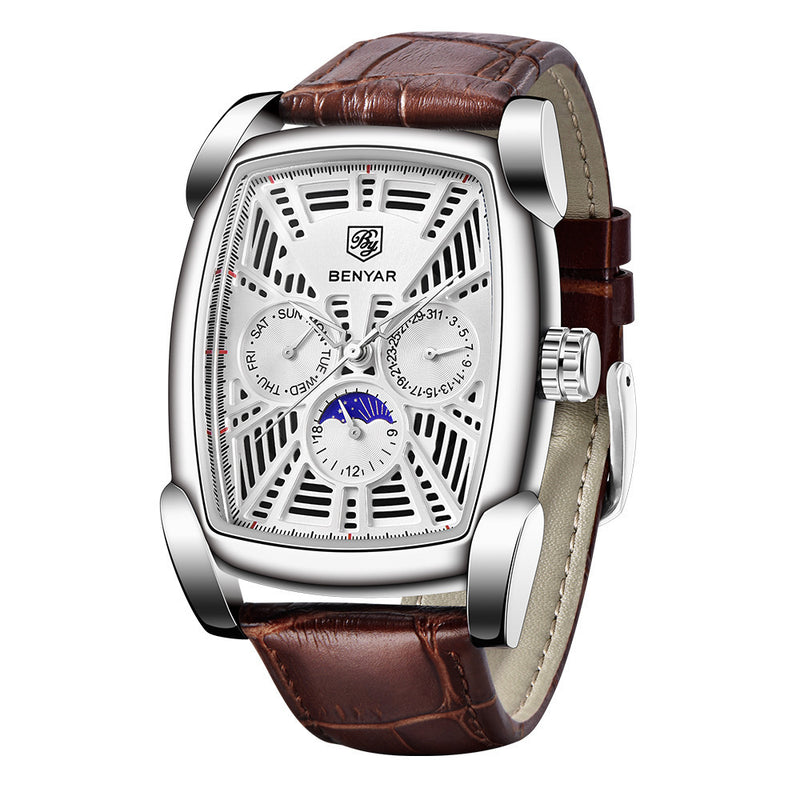 men's waterproof quartz watch, view 2 - MRSLM