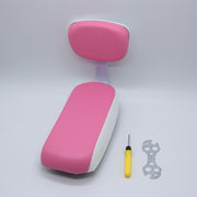 bicycle rear seat cushion with backrest, view 2 - MRSLM