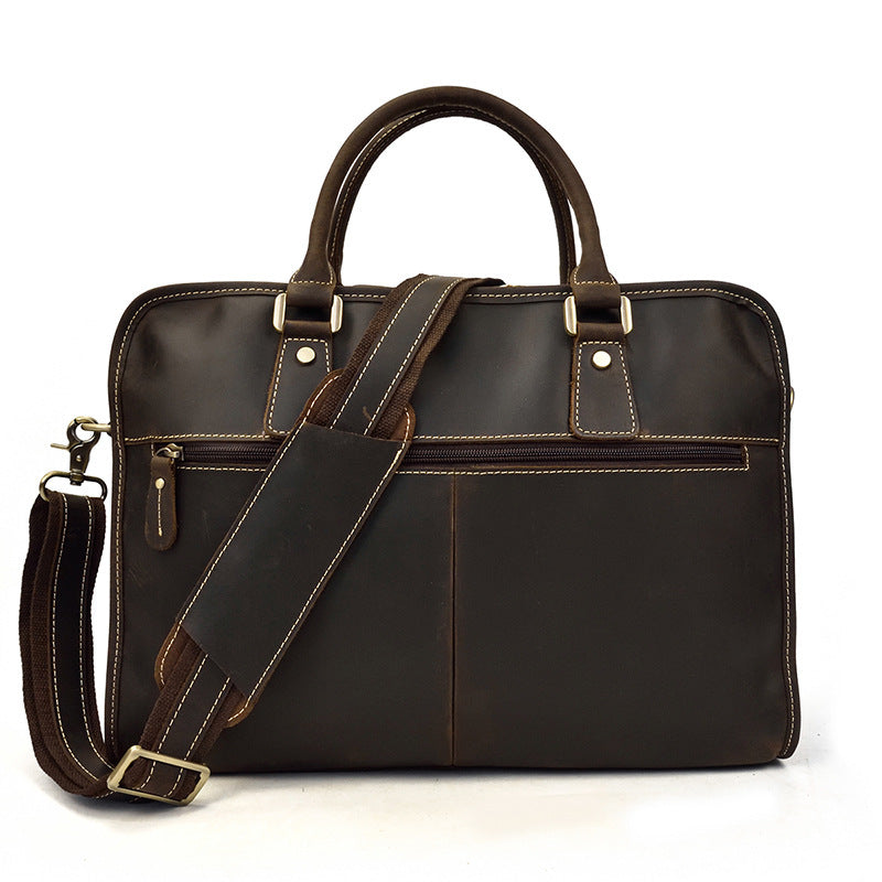 men's leather business handbag, view 2 - MRSLM