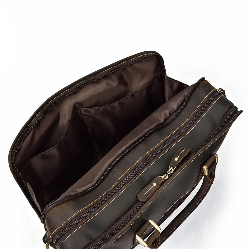 men's leather business handbag, view 4 - MRSLM