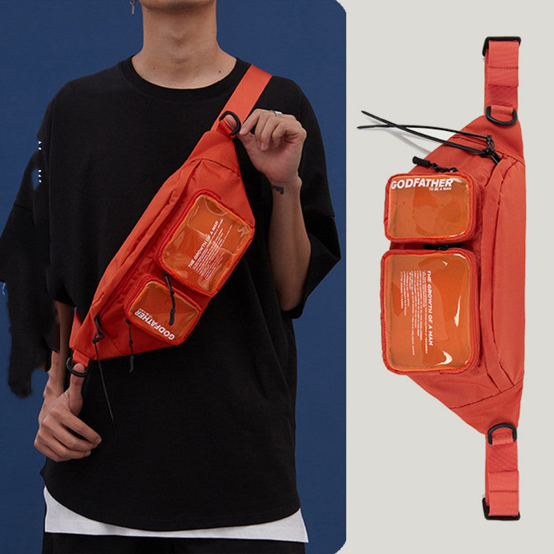 Small nylon crossbody bag, view 3 - MRSLM