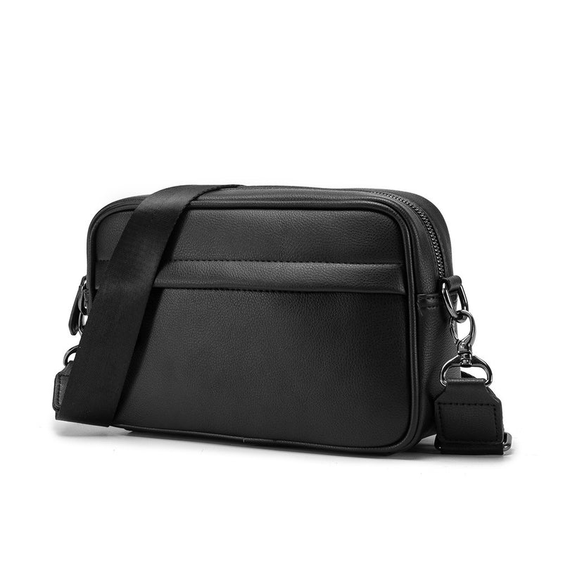 PU leather one-shoulder chest bag, view 3 - MRSLM