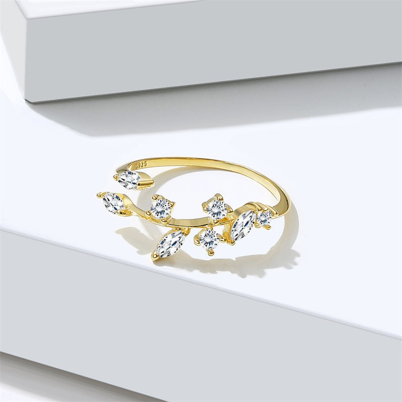 S925 silver leaves ring - MRSLM