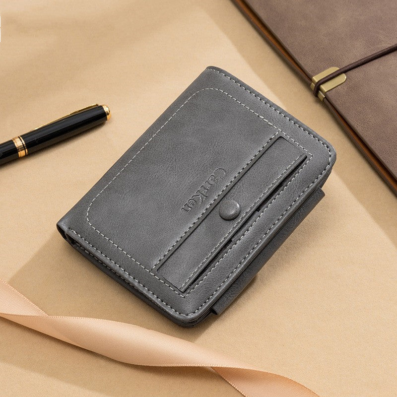 men's retro tri-fold wallet, view 6 - MRSLM
