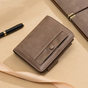 men's retro tri-fold wallet, view 4 - MRSLM