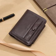men's retro tri-fold wallet, view 7 - MRSLM