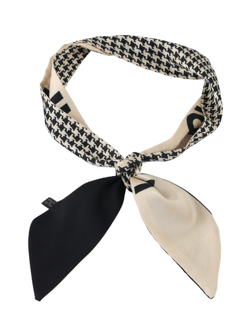 Houndstooth ribbon headband - MRSLM