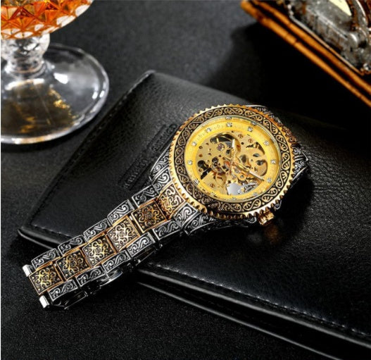 Men's Retro Luminous Mechanical Watch