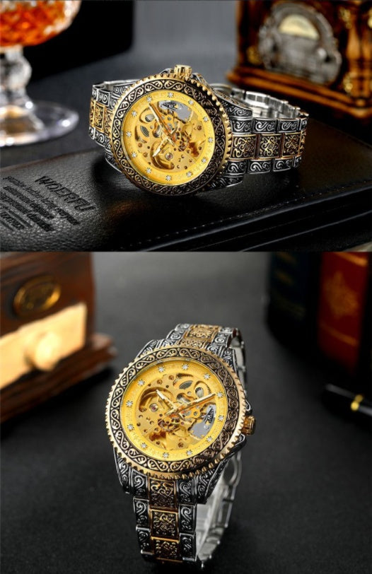 Men's Retro Luminous Mechanical Watch
