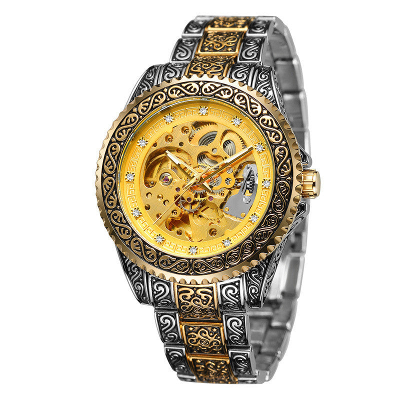 Men's Retro Luminous Mechanical Watch