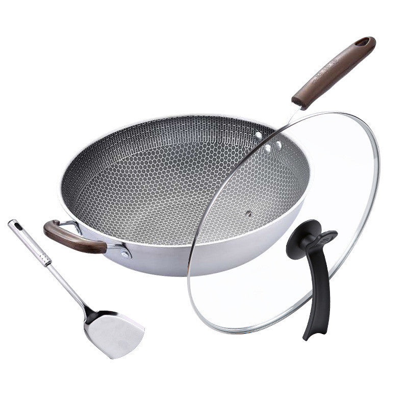 304 stainless steel wok, view 5 - MRSLM