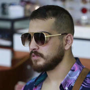 hollow metal sunglasses - MRSLM