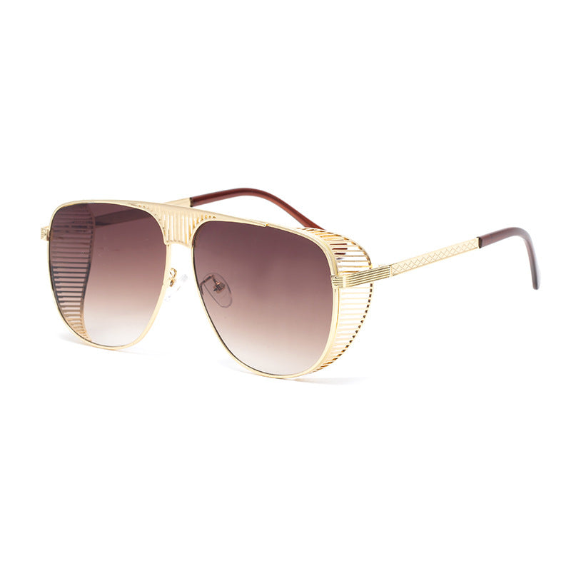 hollow metal sunglasses, view 3 - MRSLM