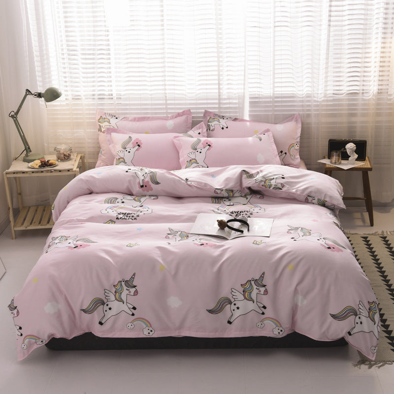 Printed aloe cotton bedding set, view 9 - MRSLM