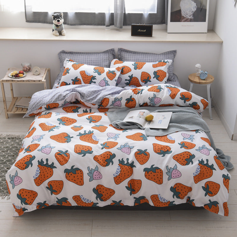 Printed aloe cotton bedding set, view 13 - MRSLM