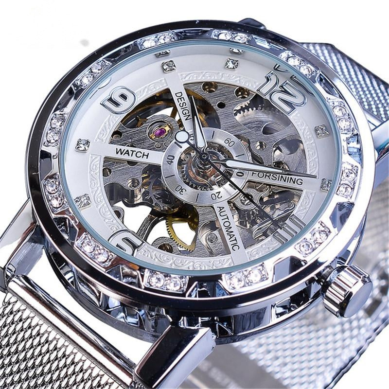 men's hollow mechanical watch, view 7 - MRSLM