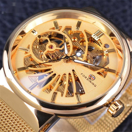 woven mesh belt mechanical watch - MRSLM