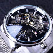 woven mesh belt mechanical watch, view 7 - MRSLM