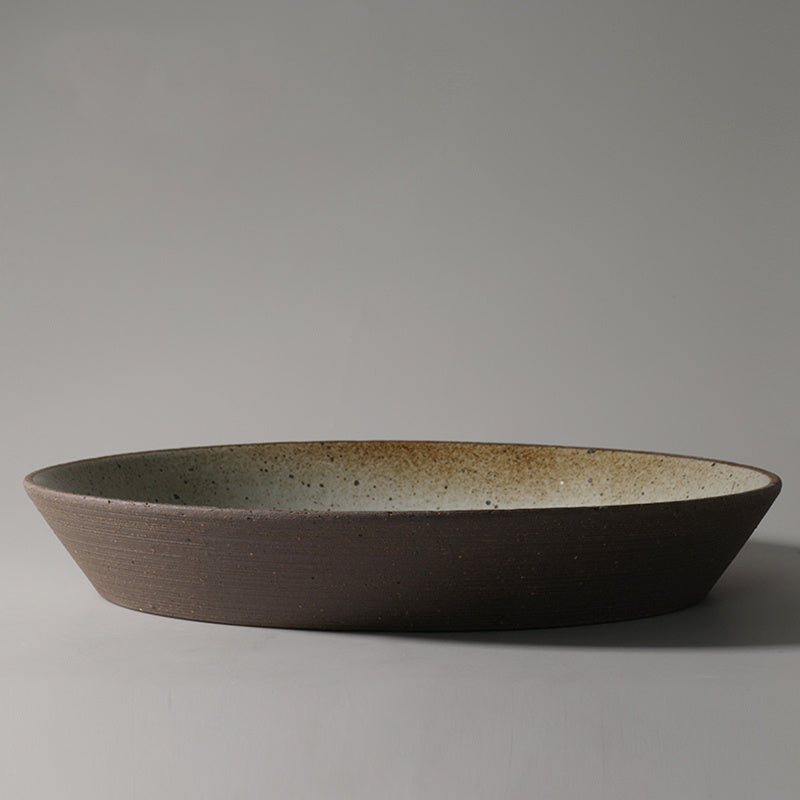 japanese pottery plate tableware, view 4 - MRSLM