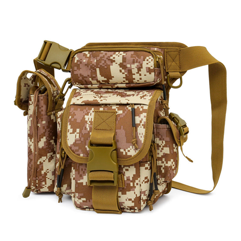 outdoor camouflage waist leg bag, view 2 - MRSLM