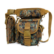 outdoor camouflage waist leg bag, view 3 - MRSLM