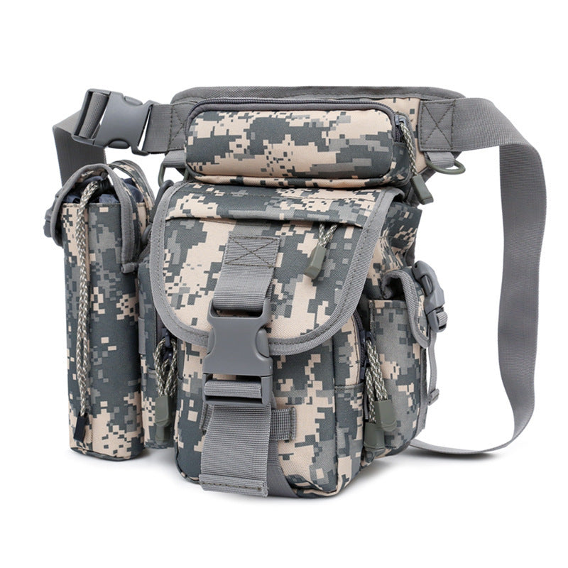 outdoor camouflage waist leg bag, view 4 - MRSLM