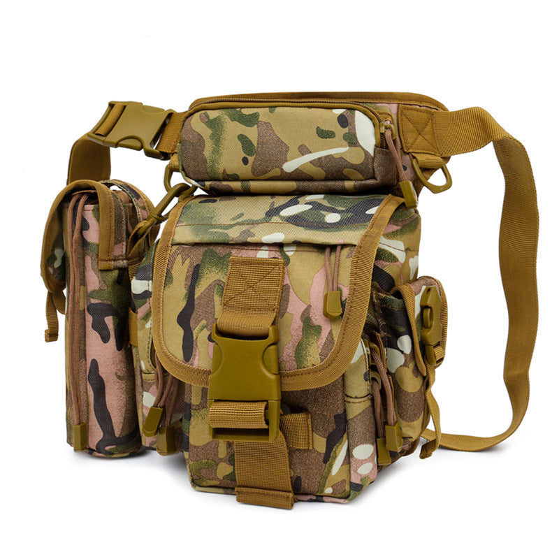 outdoor camouflage waist leg bag, view 5 - MRSLM