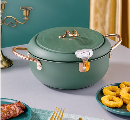 stainless steel fryer pot with lid - MRSLM