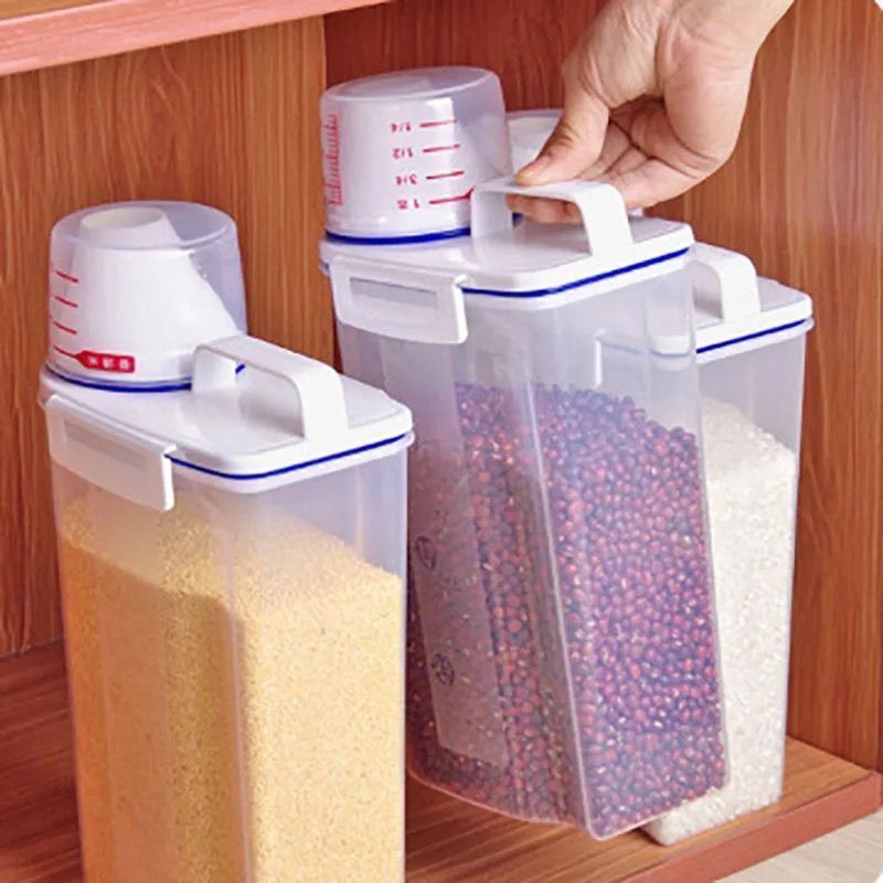 japanese-style rice storage bucket 20 kg, view 3 - MRSLM