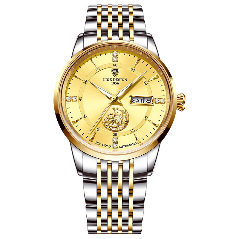 double calendar mechanical watch, view 3 - MRSLM