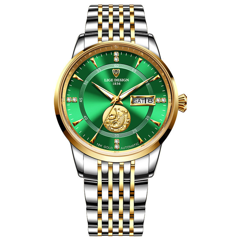 double calendar mechanical watch, view 5 - MRSLM