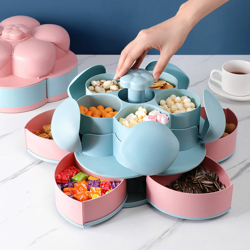 flower-shaped rotating candy box, view 3 - MRSLM