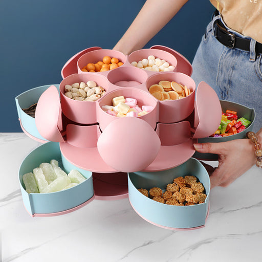 flower-shaped rotating candy box - MRSLM