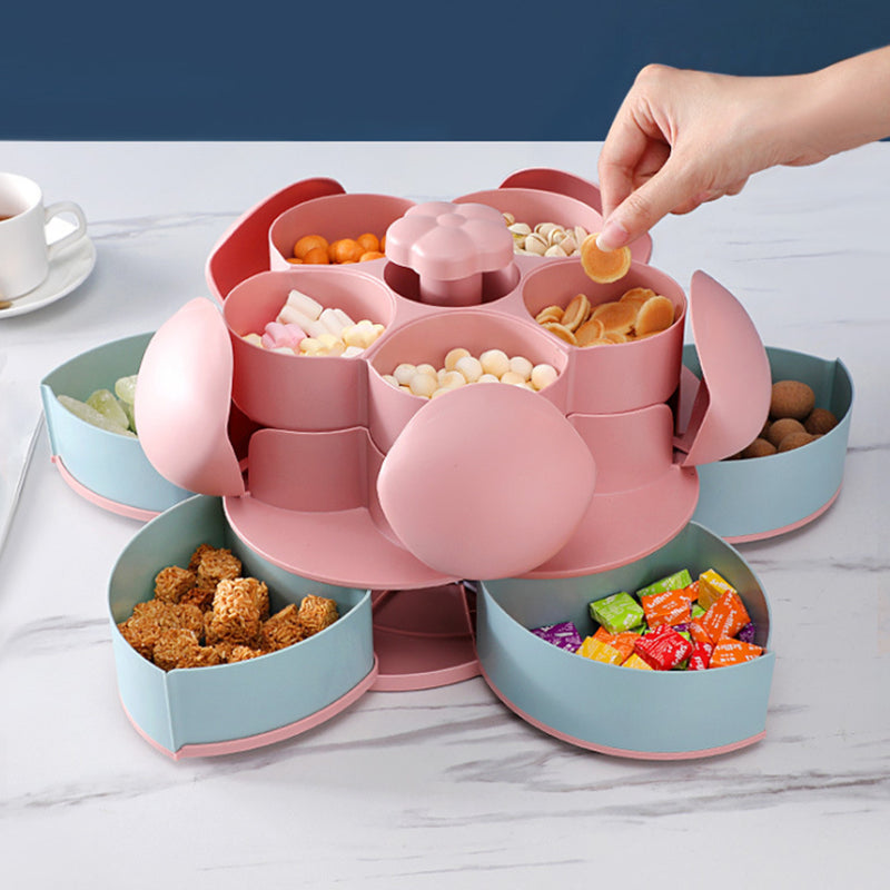 flower-shaped rotating candy box, view 4 - MRSLM