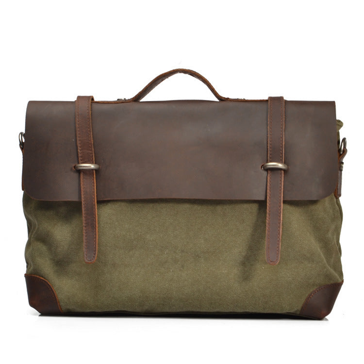 Men's canvas shoulder bag, view 3 - MRSLM