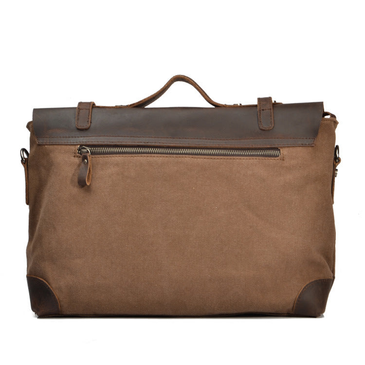 Men's canvas shoulder bag, view 2 - MRSLM