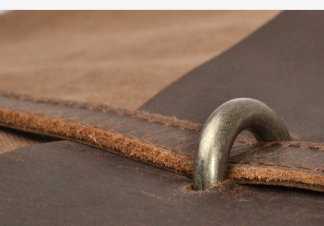 Men's canvas shoulder bag, view 9 - MRSLM