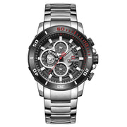 men's steel band calendar watch, view 5 - MRSLM