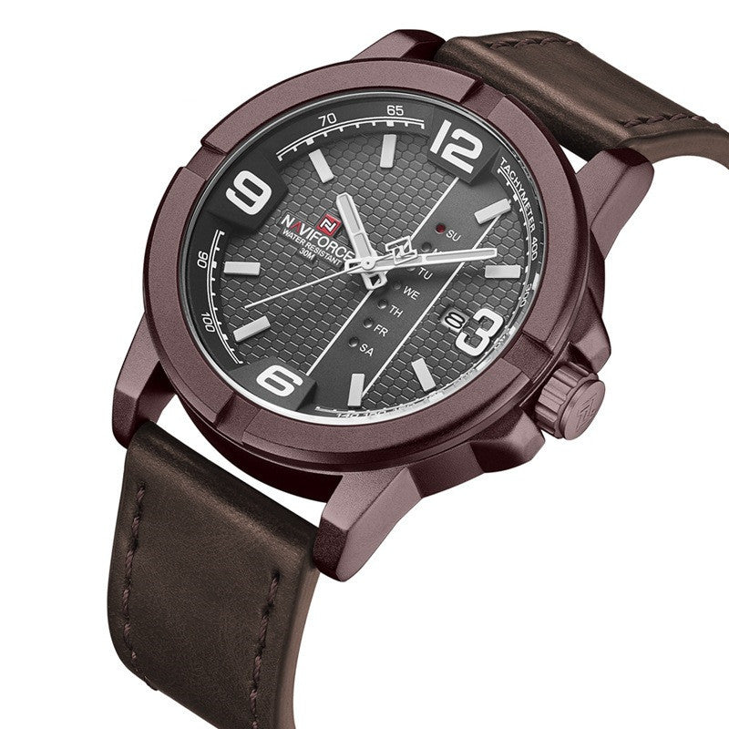 men's quartz calendar watch, view 4 - MRSLM