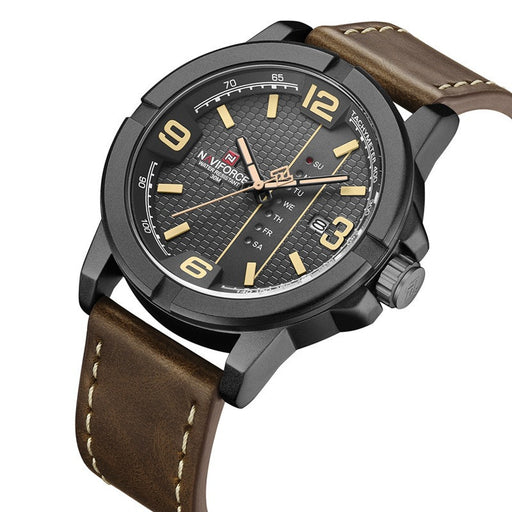 men's quartz calendar watch, view 3 - MRSLM